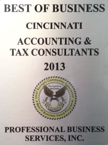 Best of Cincinnati for Accounting and Tax Consultants, 2013
