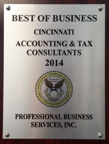 Best of Cincinnati for Accounting and Tax Consultants, 2014