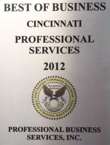 Best of Cincinnati for Professional Services, 2012